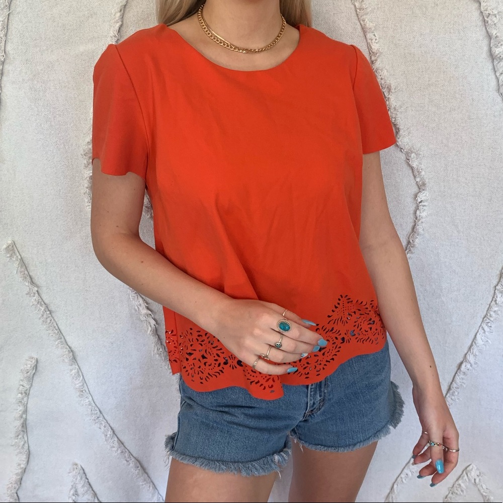 GOING TO DONATION- MAKE AN OFFER!! red blouse
